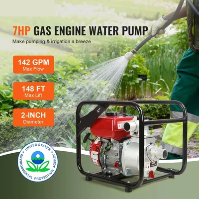 Productafbeelding van Benzine Waterpomp - Vijverpomp - Pomp - Tuinpomp - 3-inch - 7PK 265GPM