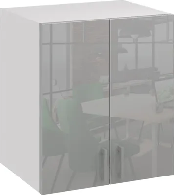 Produktbild von Roe Furniture | Küchenhängeschrank 60 cm - Grau – Glanzgrau - Küchenhängeschränke - Küchenzeilen - Küchen Hängeschrank - Küche - G60