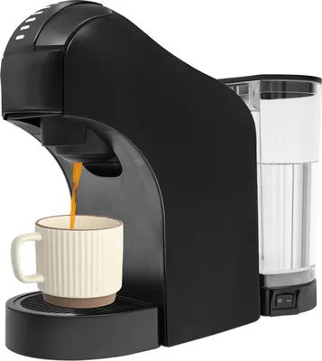 Kapselkaffeemaschine Schwarz 800 ml für das Homeoffice elektrische Kapselkaffeemaschine für Büros, Wohnungen, Lounge-Bars