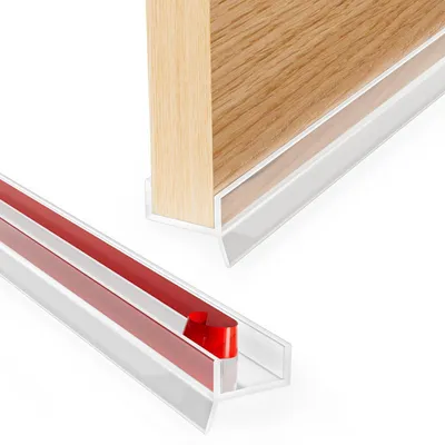 Productafbeelding van Flexibele rubberen afdichtstrip, zelfklevende keukenvoordeur plintafdichtingsstrip, 2,5 m