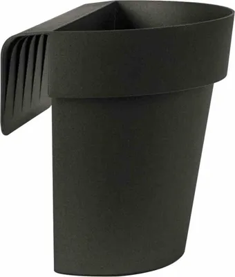 Produktbild von euro3plast 298-862 Balkon-Hängetopf UP,Ø25cm,mit Wasserreservoir, anthrazit (1 Stück)