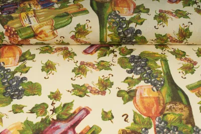 Obrázek produktu pro Plátno bavlněné - víno, metráž, látky / 50cm