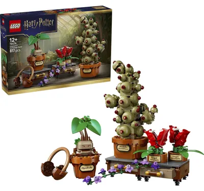 Produktbild von LEGO Harry Potter Schloss Hogwarts: Kräuterkunde-Pflanzen - interaktives Spielzeug - künstliche Topfpflanzen mit Blumen - DIY Deko - Geschenk für Mädchen, Jungen & Teenager-Fans ab 12 Jahren - 76474