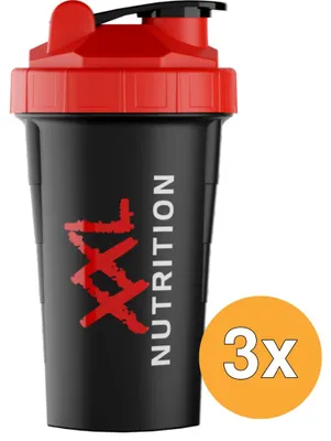 Produktbild von 3 x XXL Nutrition Shaker – Schwarz (500 ml)
