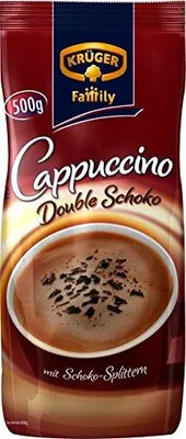 Image de Krüger Family Cappuccino Double Choco 500g avec éclats de chocolat, paquet de 4