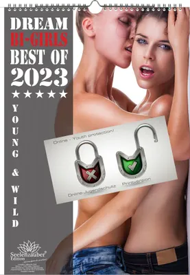 Produktbild von Sexy Bi - Girls DIN A3 Kalender für 2023 Erotik lesbische Paare - Seelenzauber