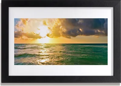 Produktbild von Bild 30x20 MDF-Rahmen Wandkunst Sea Sunset