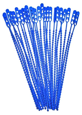 Produktbild von 500x Schnellbinder Blitzbinder Länge 140mm wiederverschließbar blau