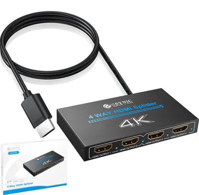 Produktbild von HDMI-Verteiler HDMI-Splitter - 1 auf 4 - 4K 30 Hz - Metallgehäuse - HDCP 1.4