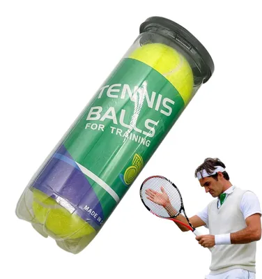 Image de Balles de tennis officielles, idéales pour l'entraînement et l'amélioration des compétences, lot de 3