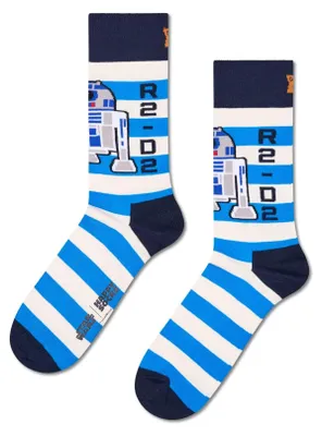 Produktbild von Happy Socks STAR WARS™ R2-D2 Baumwolle Socken Damen Herren Blau 36-40 – STAR WARS R2-D2