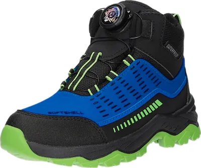 Produktbild von BOXX Kids Kinder-Jungen-Outdoor-Allwetterstiefel Blau-Schwarz-Grün, Farbe:blau, EU Größe:35