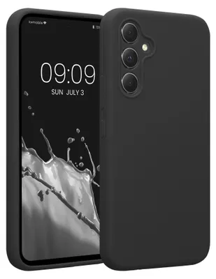 Produktbild von kwmobile Silikon Case für Samsung Galaxy A54 5G Hülle - Soft gummierte Handyhülle, Schutzhülle Cover in Dunkelgrau