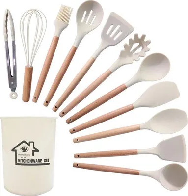 Produktbild von 12-teilig Kochgeschirr-Set (weiß)