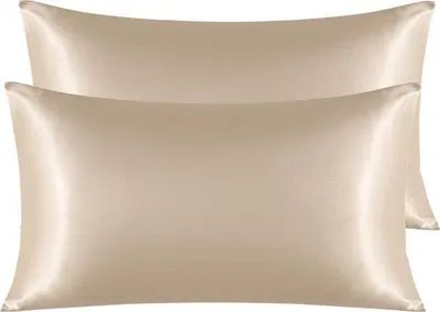 Produktbild von Famanu Kissenbezüge Satin 50 x 90 cm - 2 Stück mit Umschlagverschluss für Haut und Haar