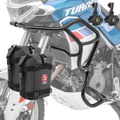 Image de Kit pare-chocs + phares pour Aprilia Tuareg 660 22-25 + K3 noir