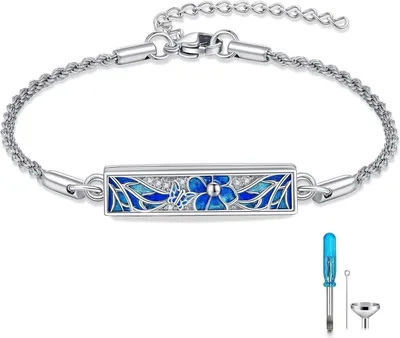 Image de VONALA 925 argent sterling papillon urne bracelet femmes bijoux commémoratifs