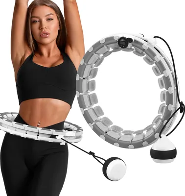 Obrázok produktu pre ATHLER Emu 30 | Smart Fitness Tyre Hula Hoop | Gravity Ball Weight Ball | Smart Counter | Pimples | Adjustable Width | 360 Degree Massage