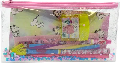 Productafbeelding van Snoopy schrijfsysteem met etui, liniaal, gum en pen