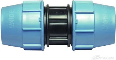 Produktbild von Plastica Alfa | PE-Kupplung 90/90 PN16 – Schwarz/Braun – Hochwertige Verbindung – Für Wasserinstallationen