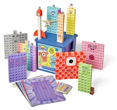 Zdjęcie produktu dla Learning Resources Numberblocks Mathlink Cubes Activity Set, Zestaw do budowania, 3 lat(a), Plastik, 616 szt.