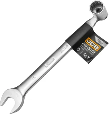 Obrázok produktu pre JCB | Nástrčný kľúč 15 mm, s kĺbom, krúžkový kľúč