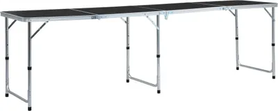 Produktbild von Klappbarer Campingtisch Grau Aluminium 240 x 60 cm