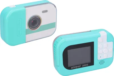 Image de Appareil photo numérique pour enfants, étanche, bleu – Photo 12 MP, vidéo Full HD