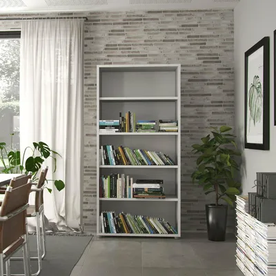 Produktbild von Regal - Bibliothek Weiß 40,1x89,2x186h cm