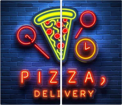 Produktbild von Spritzschutz Herdabdeckplatte Schneidebrett aus Glas Pizzalieferservice 2-Teilig (60x52cm)
