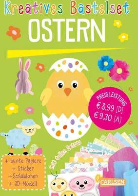 Produktbild von Bastelset für Kinder: Kreatives Bastelset: Ostern