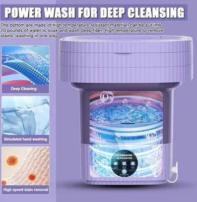 Image de Cuiseur à riz compact 10 l, pliable, 3 modes, violet