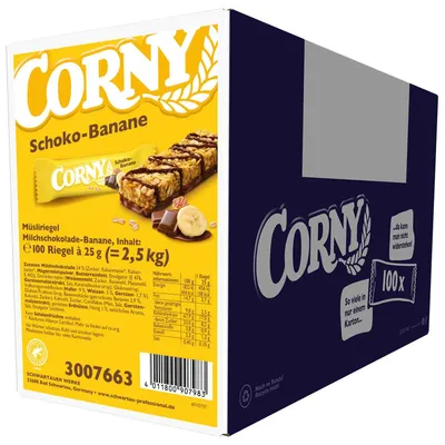 Immagine prodotto di CORNY 3007663 CORNY Schoko-Banane Müsliriegel 100 Riegel