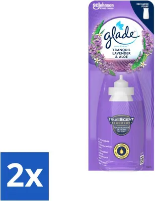 Obrázok produktu pre Glade - náplň do spreja - pokojná levanduľa a aloe - 18 ml - hodnotné balenie - 2 kusy