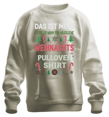 Productafbeelding van Dit is mijn kerstcadeau: een grappig, uni sweatshirt met een kerstboom, een suikerstok en een natuurmotief, maat S