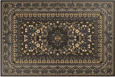 Produktbild von Pflanzendekorationen, Vintage-Ornamentmuster – Vinylteppich – 80x120 cm – Outdoor Teppich – Terrasse – Wetterfest – Modern