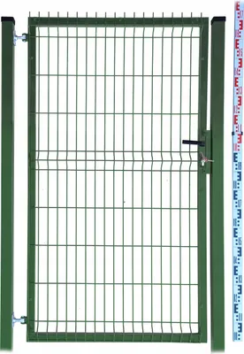 Obrázek produktu pro BRANKA PANELOVÁ 170 cm dva SLOUPKY |  zelená RAL6005 | zahradní plotová