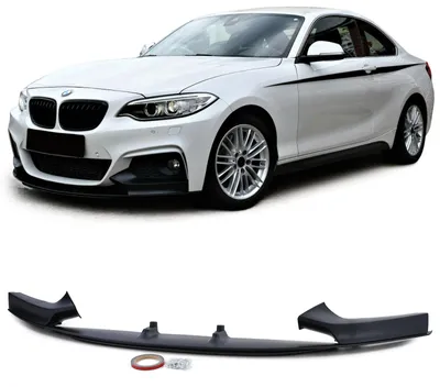 Produktbild von Frontspoiler für BMW 2er F22 F23 mit M-Paket 1-teilig Spoiler schwarz matt