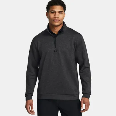 Productafbeelding van Under Armour Golf Drive Midlayer: Zwart, heren, maat S. (Halflange rits, sweatshirt)