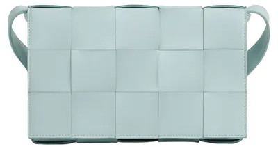 Zdjęcie produktu dla Torebka Bottega Veneta Cassette wykonana z naturalnej skóry jagnięcej w kolorze miętowym