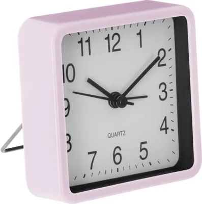 Produktbild von Ruhige Tischuhr für Schlafzimmer, Quarz Wecker, grau - Atmosphera