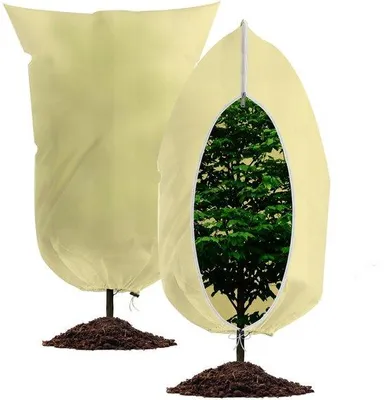 Obrázek produktu pro Ochranný obal proti mrazu pro rostliny, 80 g/m², odolný proti roztržení, se zipem