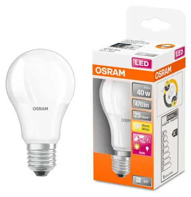 Immagine prodotto di OSRAM HOMELIGHTING 4058075428300 LED (monochrome) EEC F (A - G) E-27 Pear shape 4.9 W = 40 W Warm white 1 pc(s)