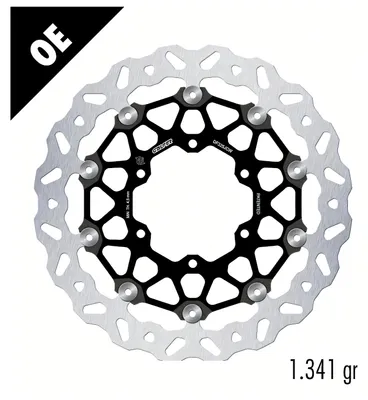 Image de Disque de frein Galfer 2x DF325JCW WAVE® FLOATECH pour route, flottant, avant, dimensions 320x5 mm