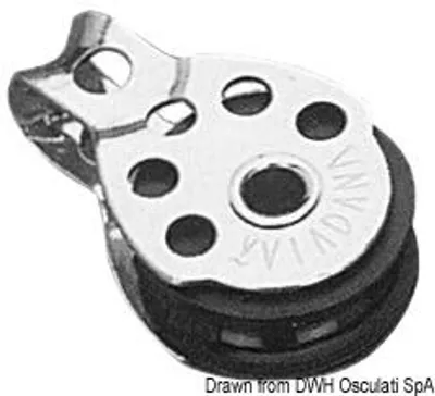 Zdjęcie produktu dla Mini-block 1pulley 8 x 25 Osculati 55.042.01