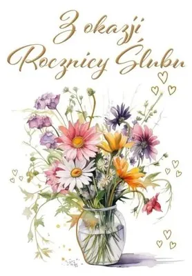 Zdjęcie produktu dla Karnet Rocznica Ślubu - Trend