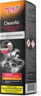 Produktbild von Moje Auto CleanAir Klimaanlagen-Erfrischer Black 150ml