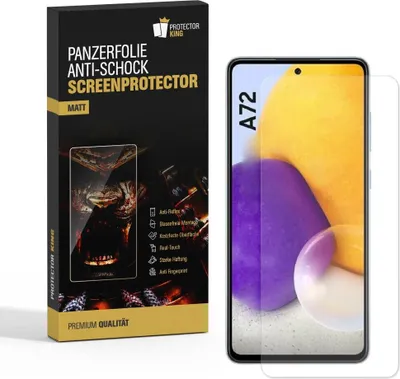 Produktbild von 4x Panzerfolie für Samsung Galaxy A72 ANTI-SCHOCK Displayschutzfolie MATT