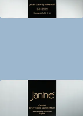 Produktbild von Janine Jersey Elastic Spannbetttuch 180x200 cm - 200x220 cm perlblau