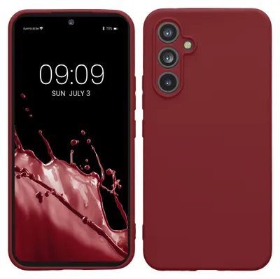 Produktbild von kwmobile Handyhülle für Samsung Galaxy A54 5G Hülle - weiches Handy Silikon Case - Schutzhülle Cover - Bordeaux Violett
